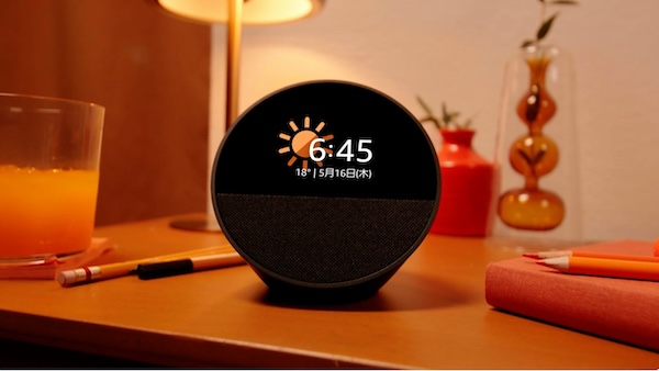 Echo Spot は常に時計が表示されているアレクサ